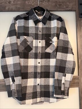 Five Four Black & White Buffalo Plaid Button-Down Shirt